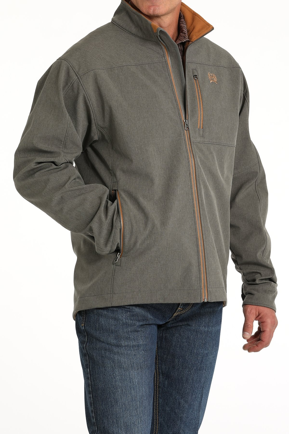 The Cinch Men's Charcoal/Copper Bonded Jacket