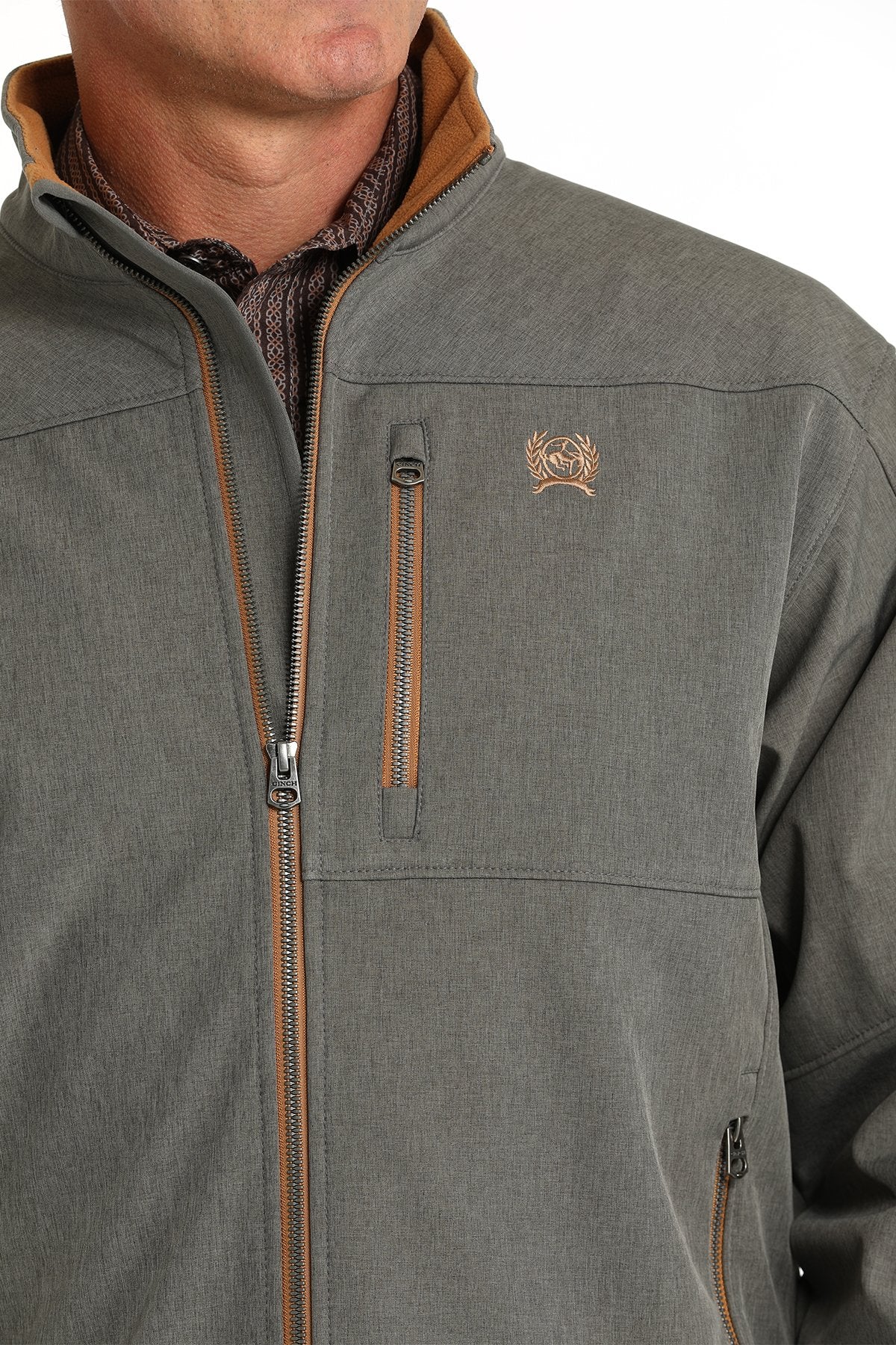 The Cinch Men's Charcoal/Copper Bonded Jacket