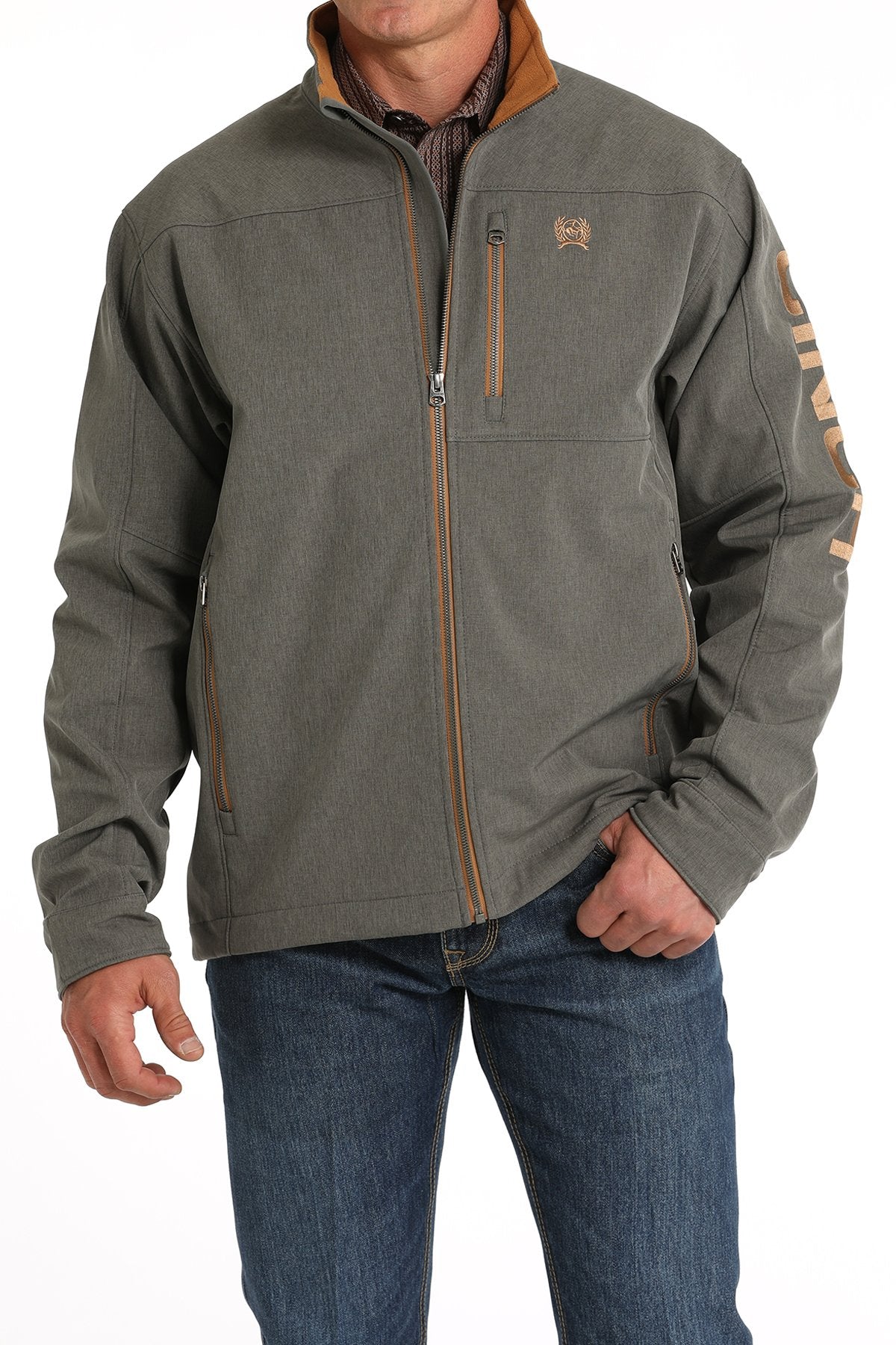 The Cinch Men's Charcoal/Copper Bonded Jacket