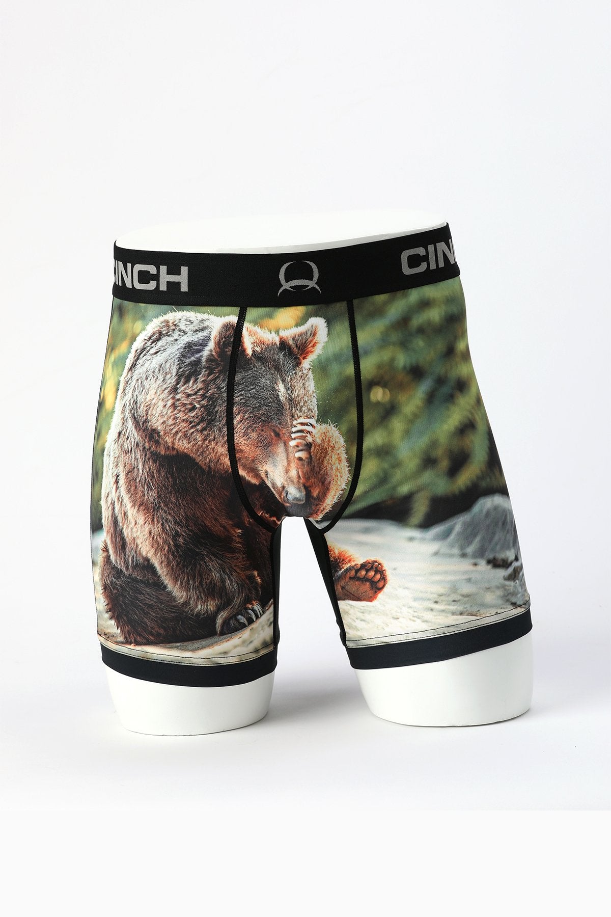 Cinch Mens Bear Print 6" Boxer Briefs