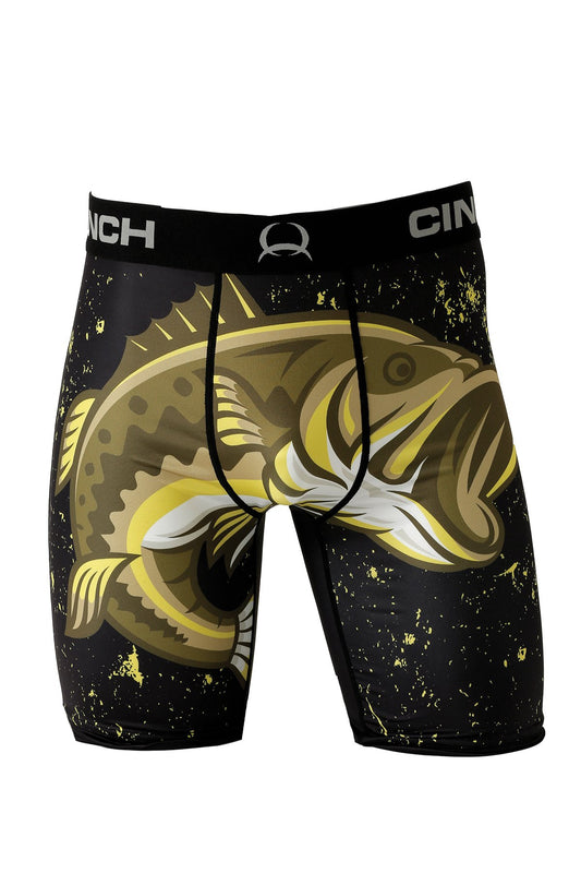 Cinch Mens Bass Print 9" Boxer Briefs