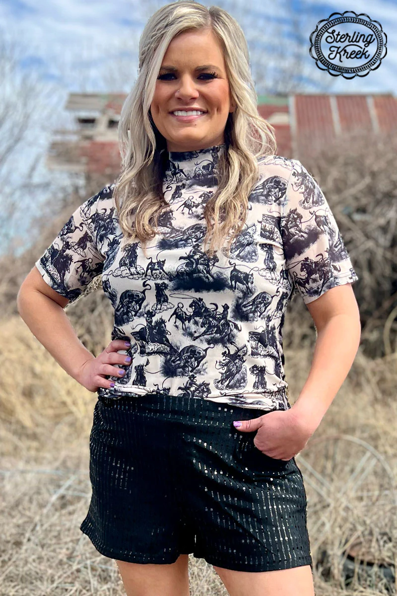 The Rodeo Road Mesh Top – Be True Western & Boutique