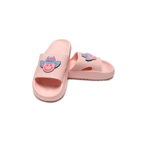 The Howdy Pink Pool Slide Sandal