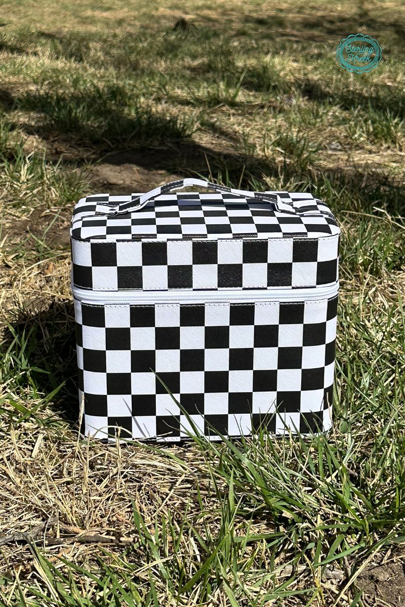 The Checkered Take the Lead Kamoodle Makeup Box