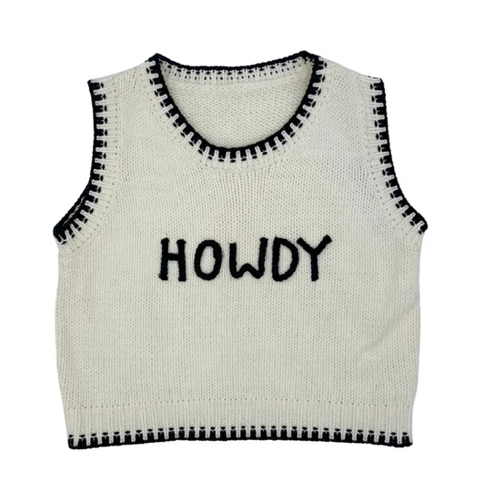 The Howdy Sweater Vest
