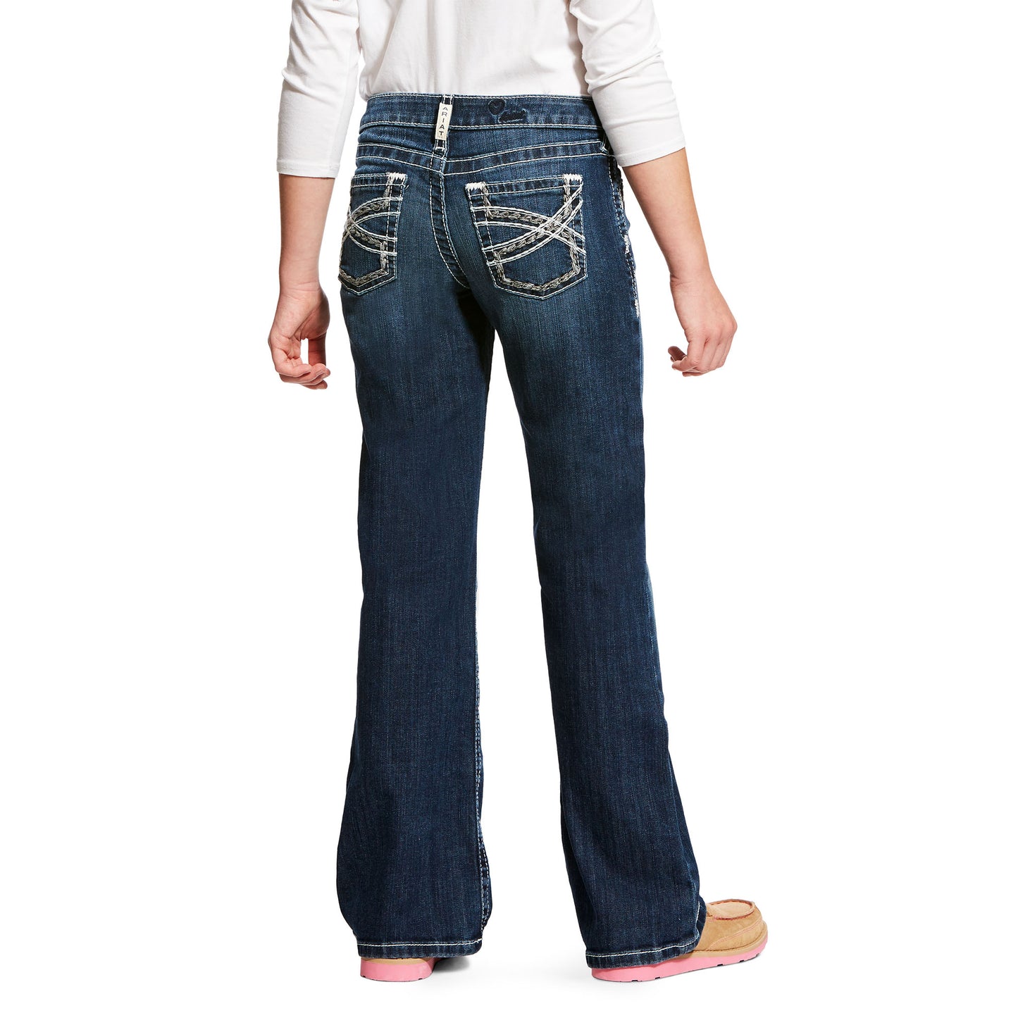Girls Ariat Real Entwined Boot Cut Jean