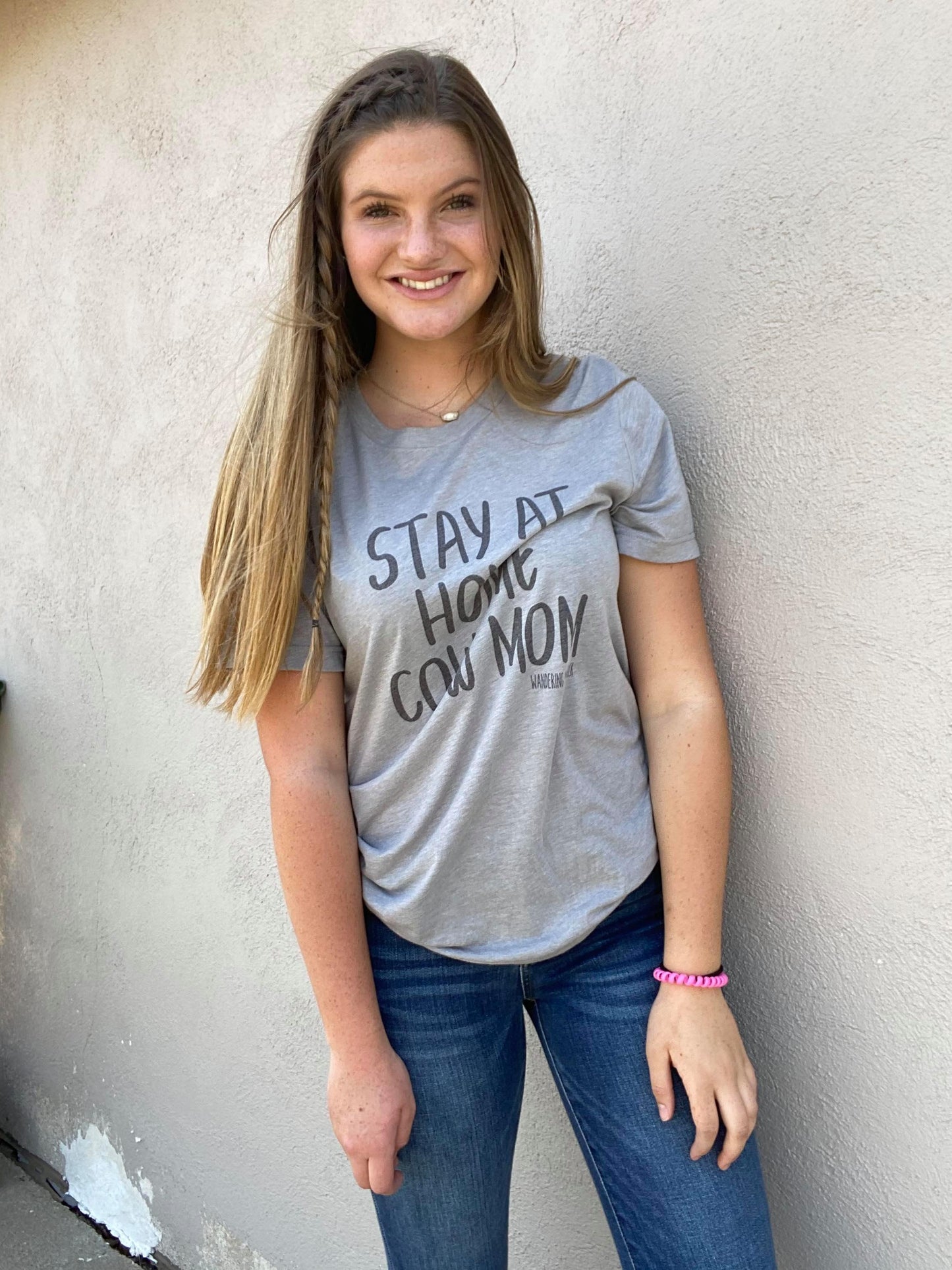 Stay at Home Cow Mom Graphic Tee