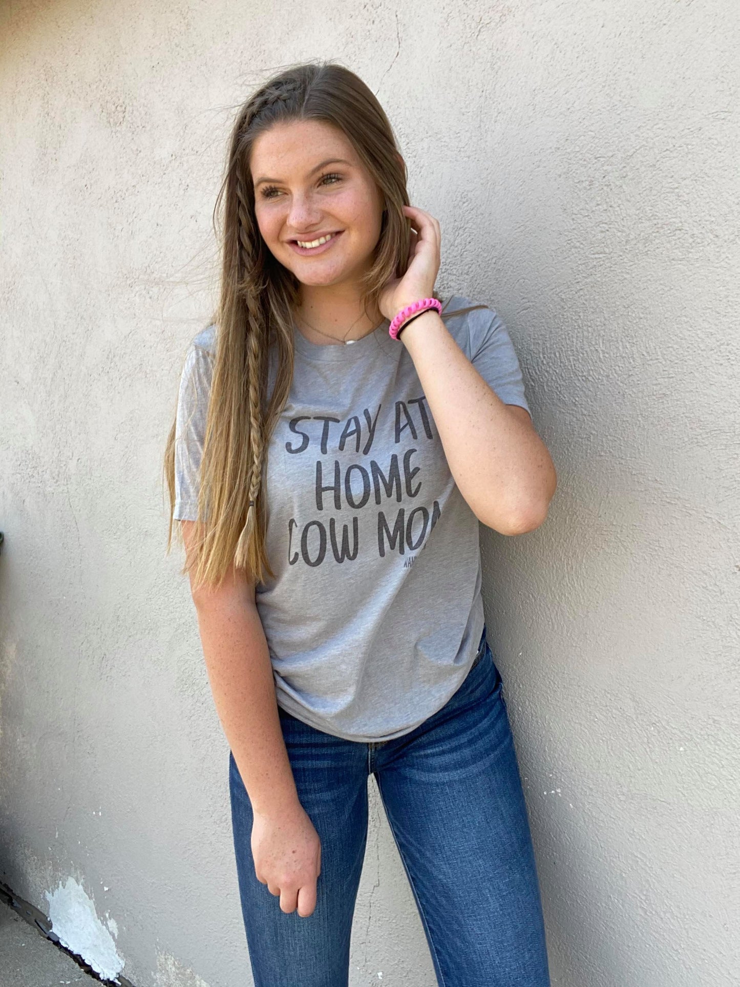 Stay at Home Cow Mom Graphic Tee
