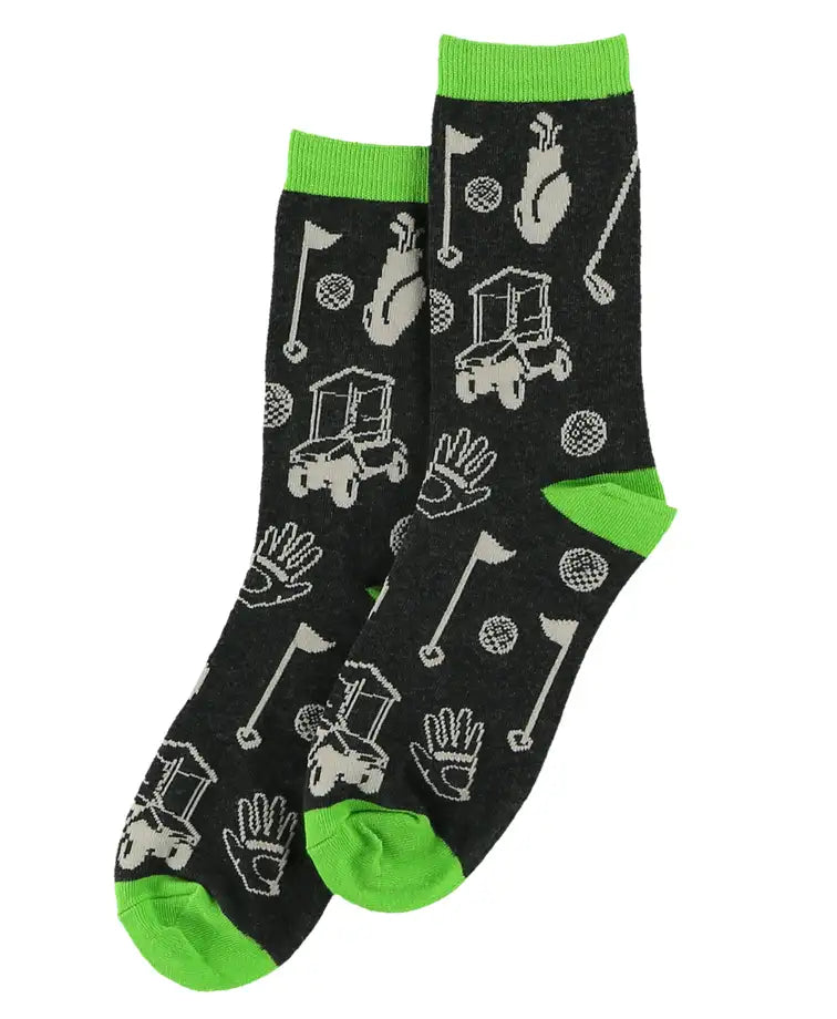 Golfers Grey Crew Sock