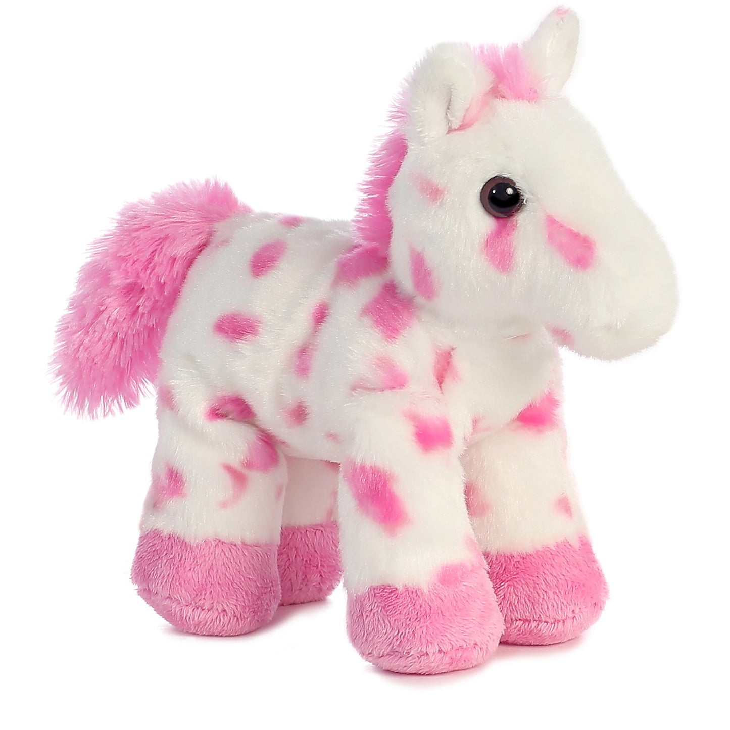 Aurora - Mini Flopsie - 8" Lady Pinto Horse - Pink