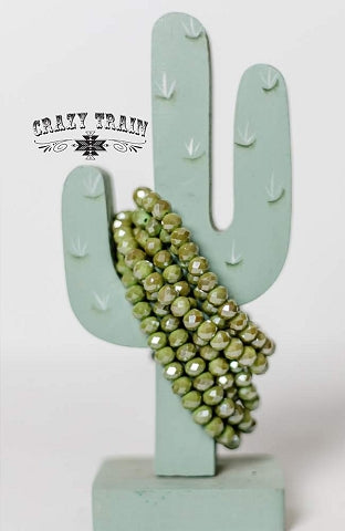 Crazy Train Cactus Green #44 Arm Candy Bracelet