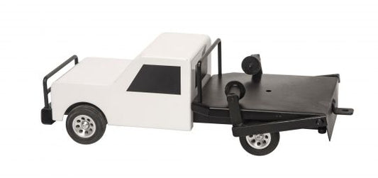 Flatbed Hay Truck White