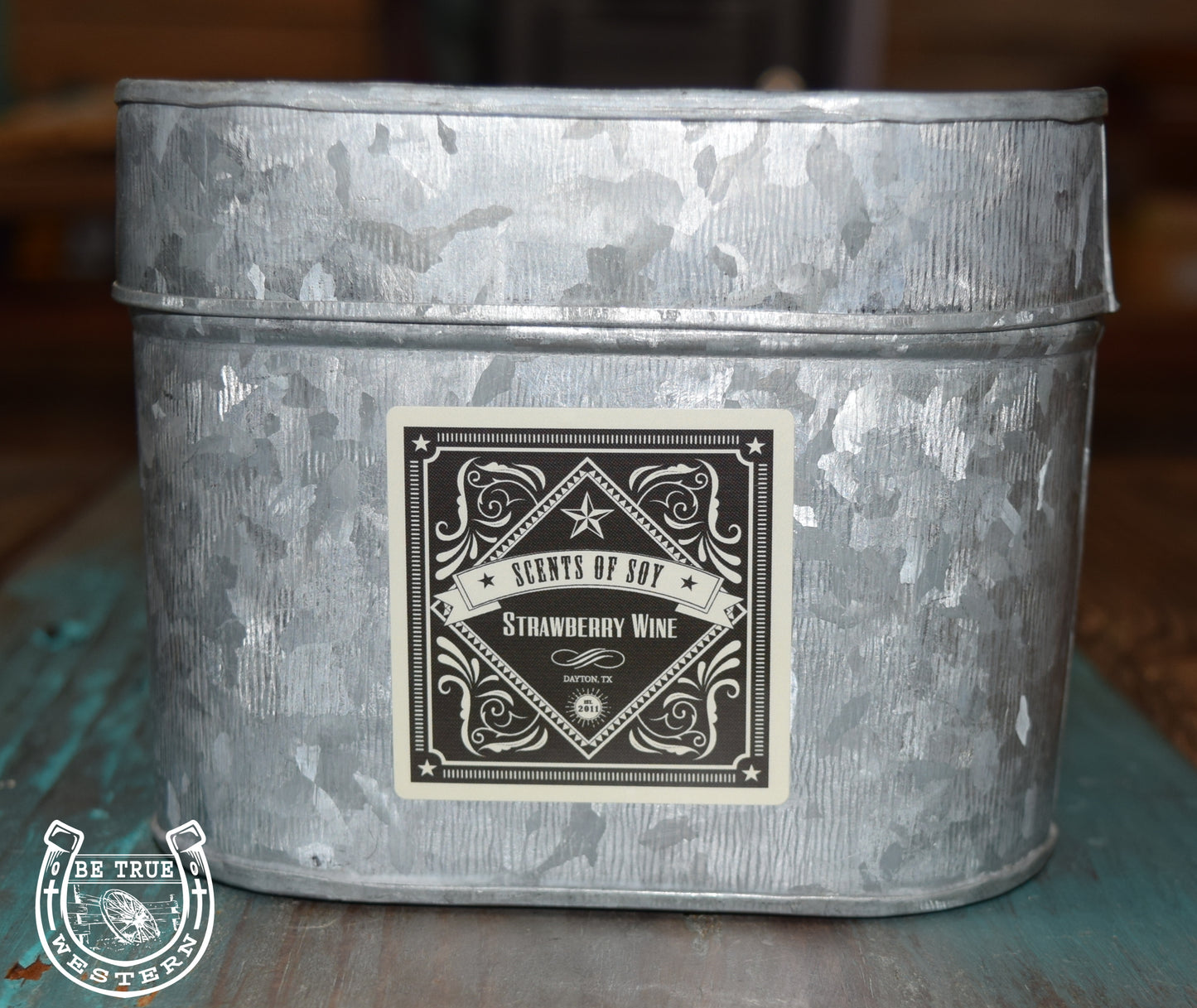 Rustic Tin Oval Soy Candle (Multiple Scents)