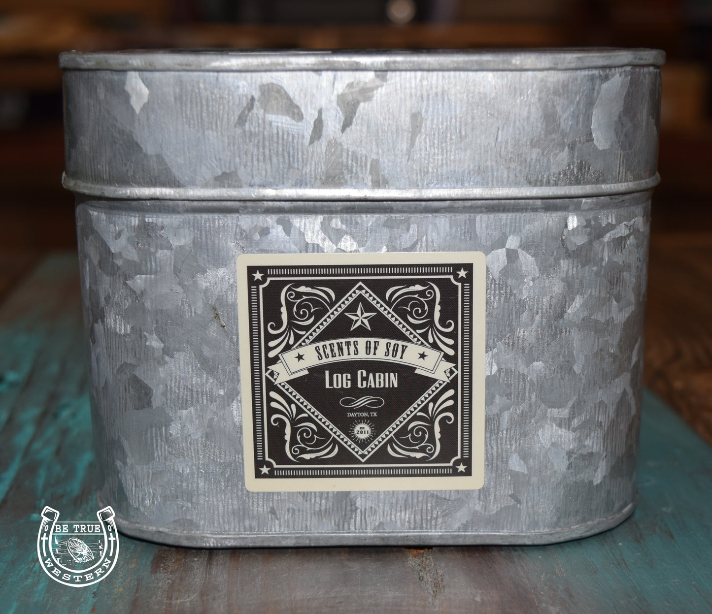 Rustic Tin Oval Soy Candle (Multiple Scents)