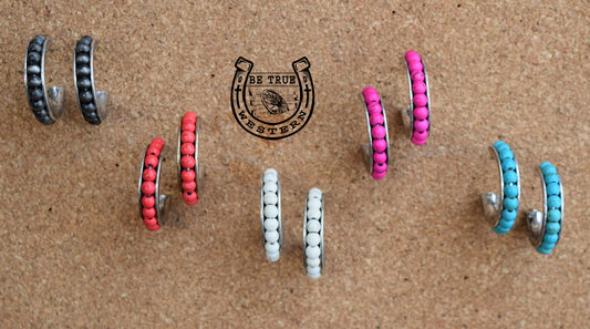 The Hippie Hoop Earrings (Multiple Colors)