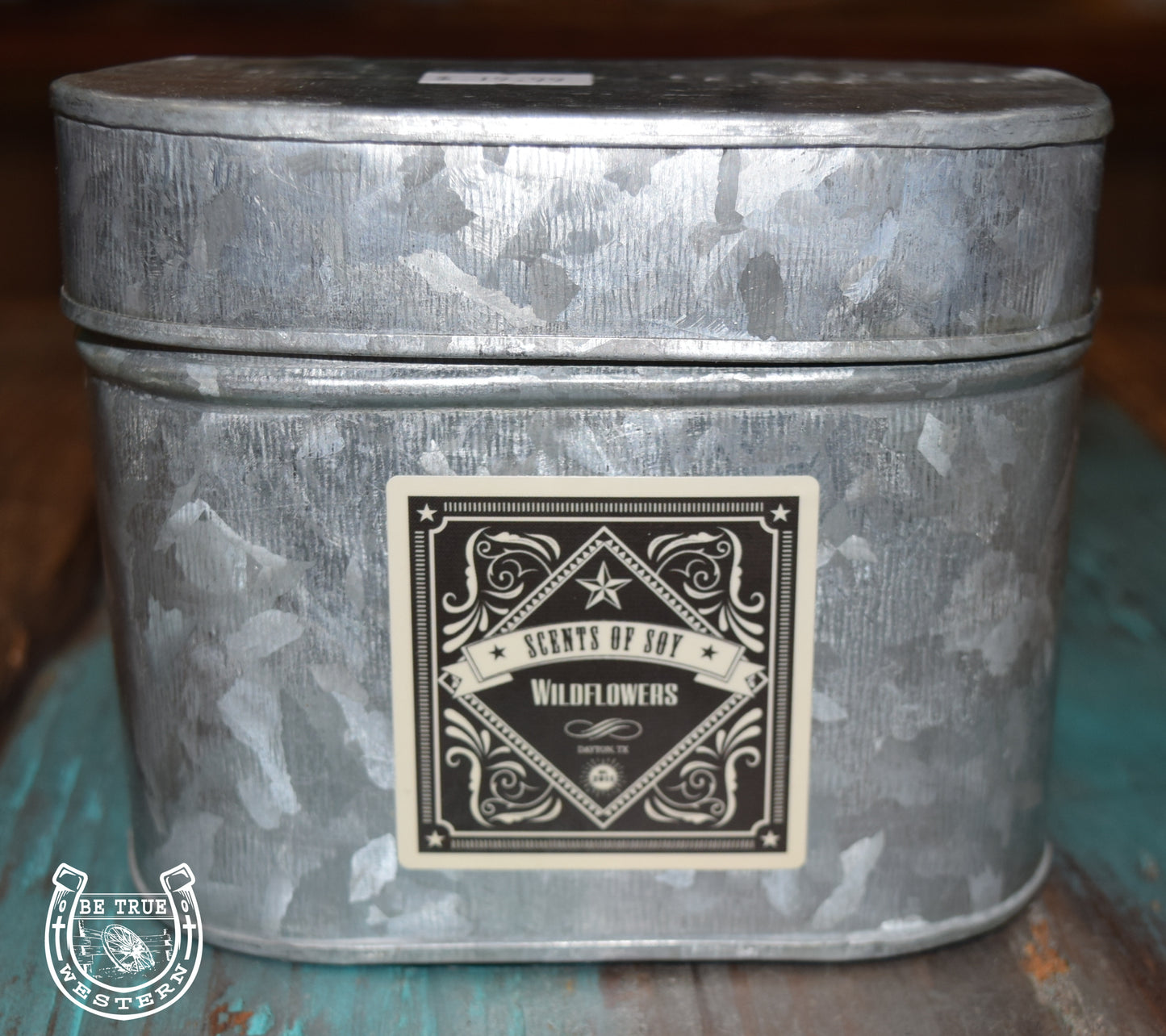 Rustic Tin Oval Soy Candle (Multiple Scents)