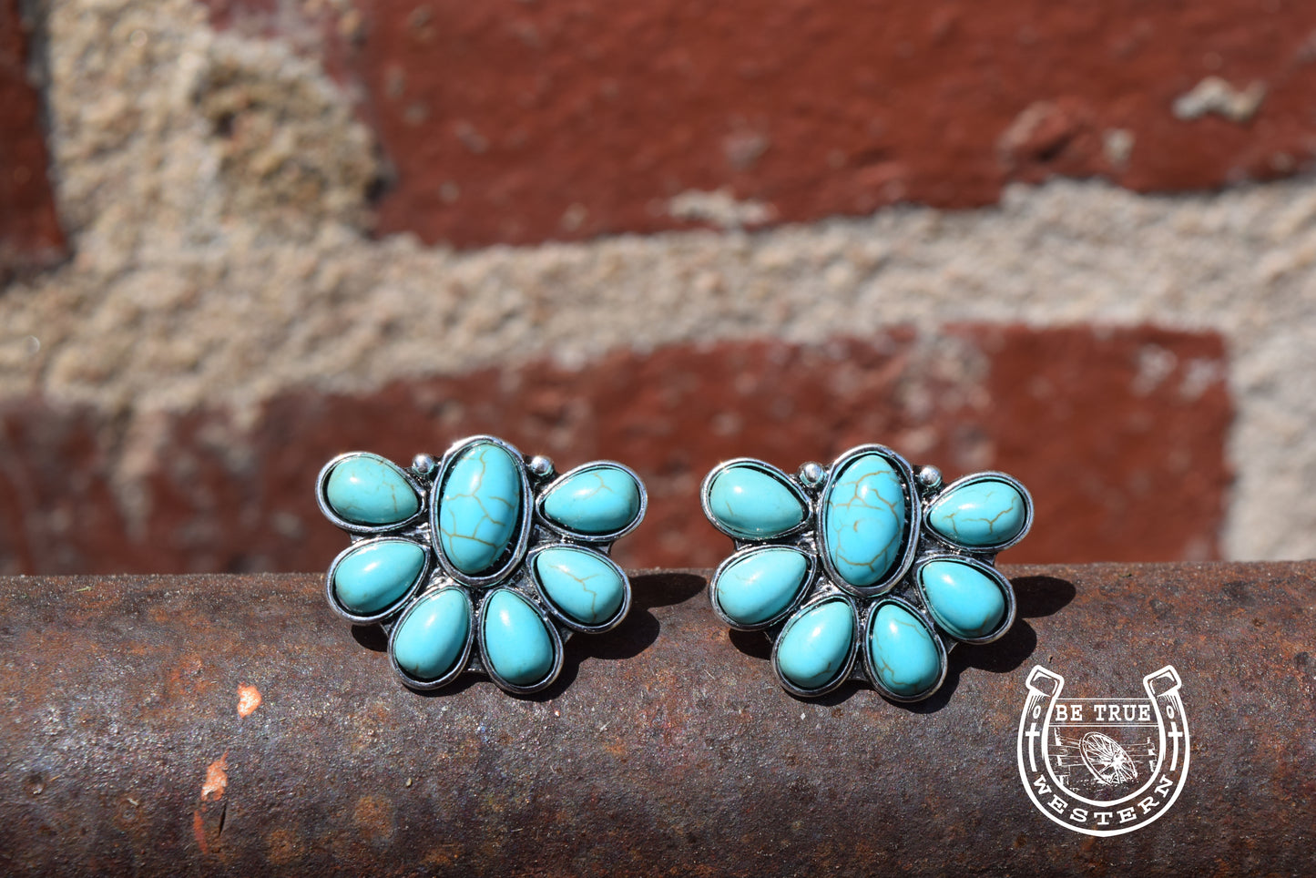 The Turquoise Stonehenge Earrings
