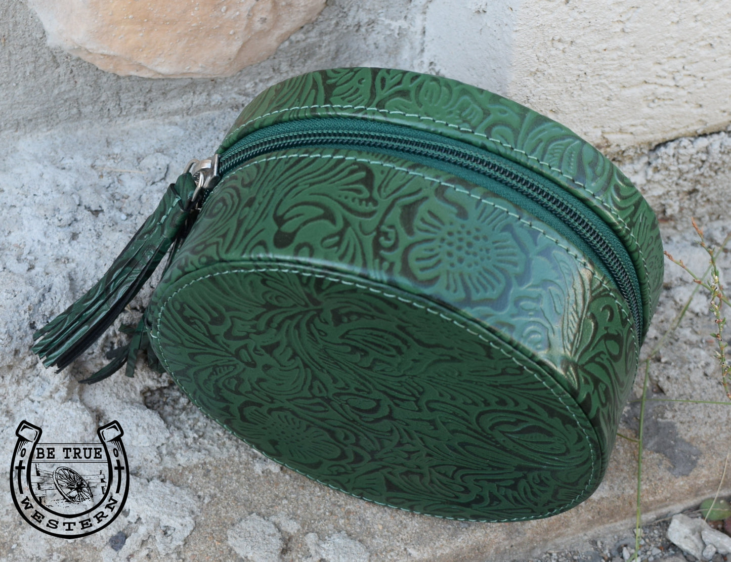 The Green Leather Jewelry Case
