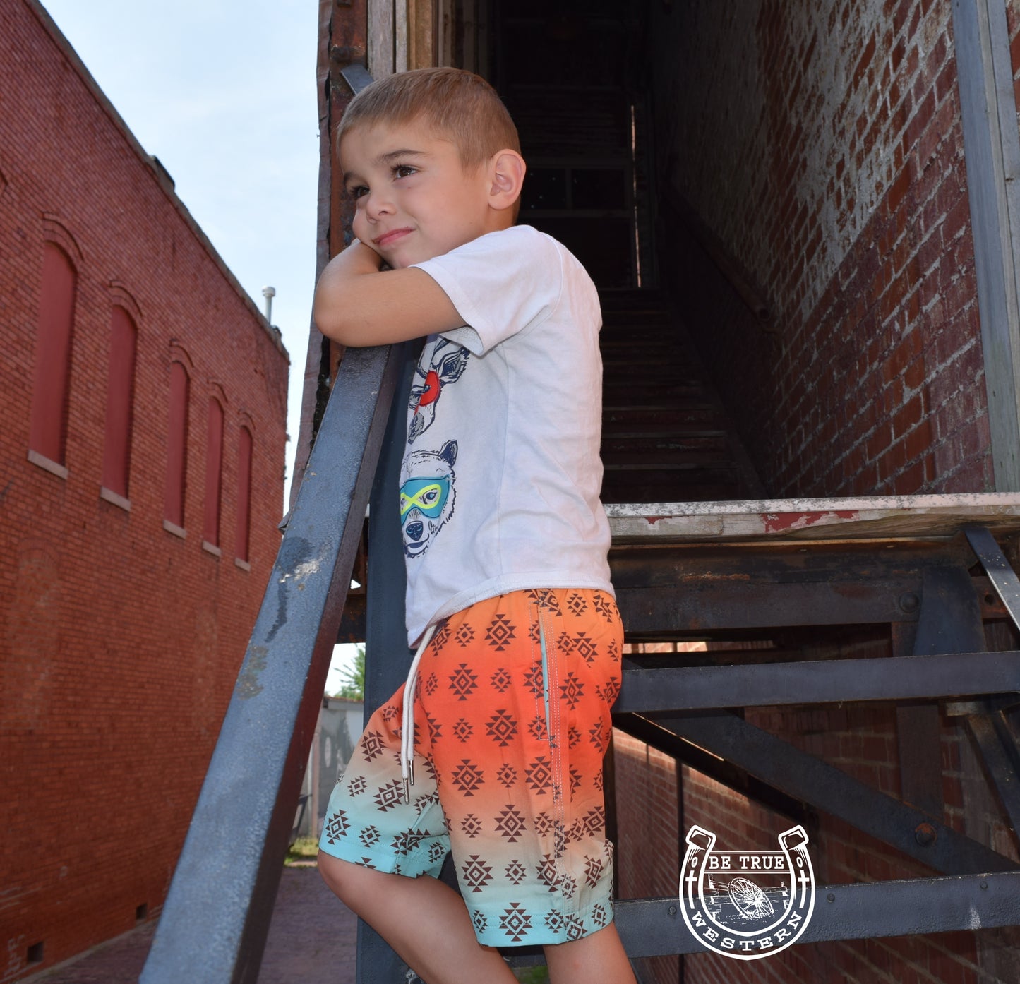Southwest Hombre Toddler Boys Swim Trunks
