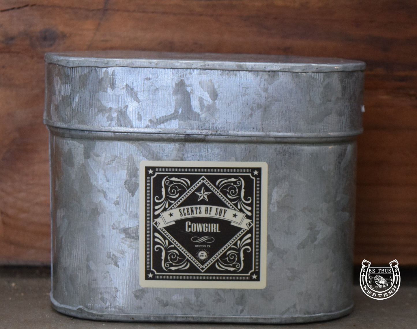 Rustic Tin Oval Soy Candle (Multiple Scents)