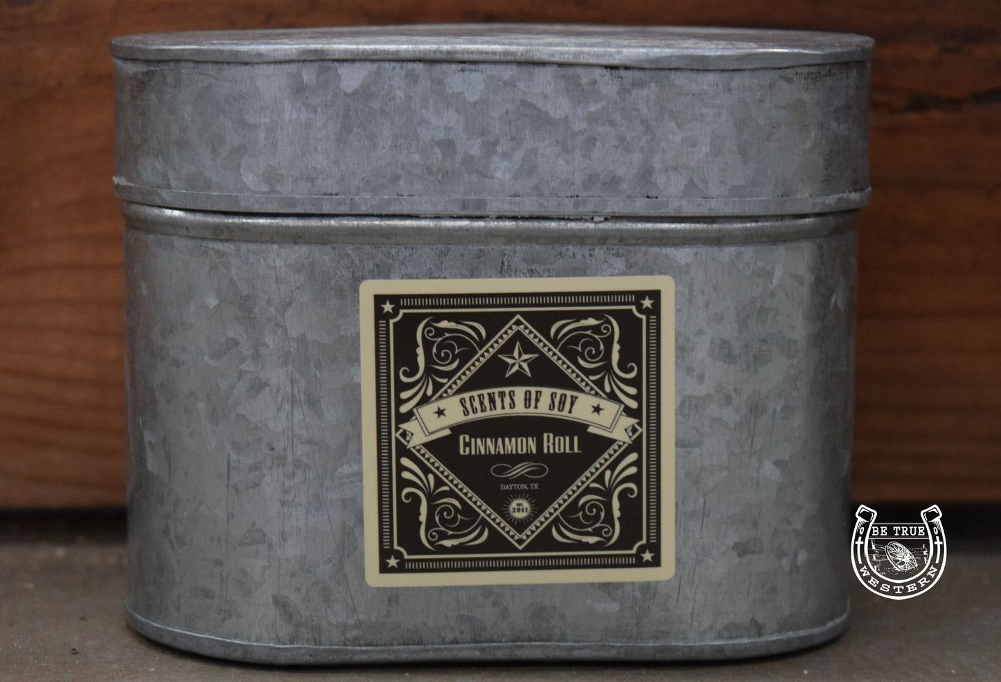 Rustic Tin Oval Soy Candle (Multiple Scents)