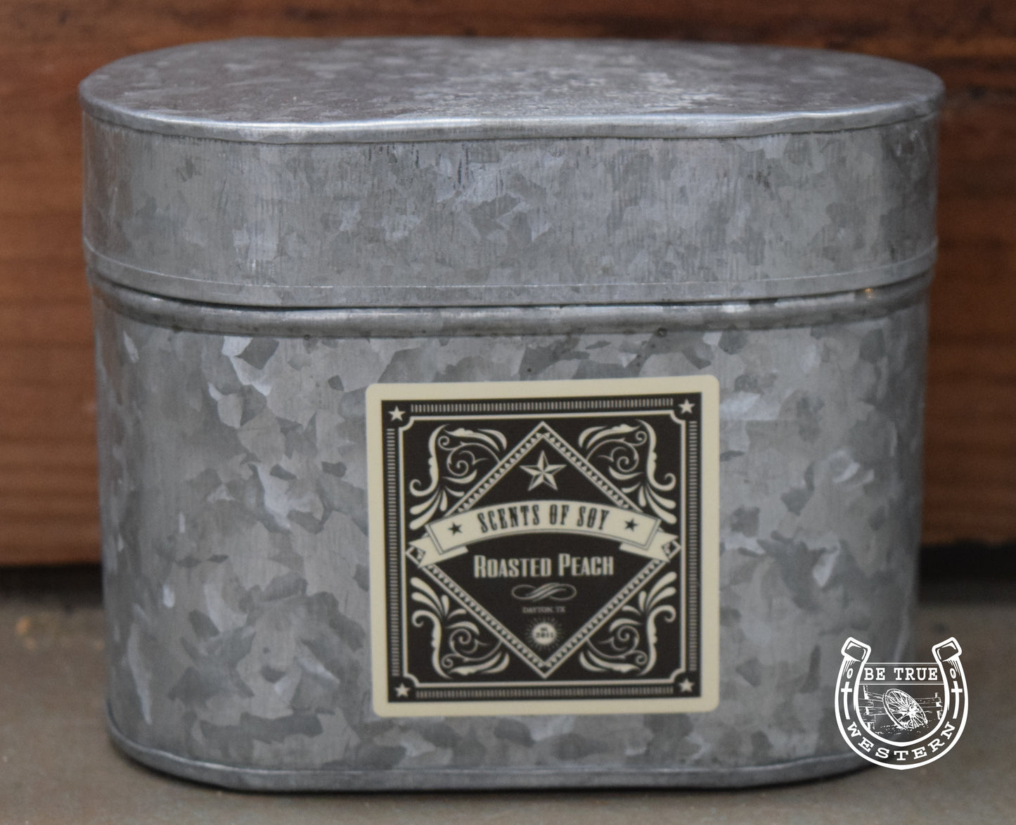 Rustic Tin Oval Soy Candle (Multiple Scents)