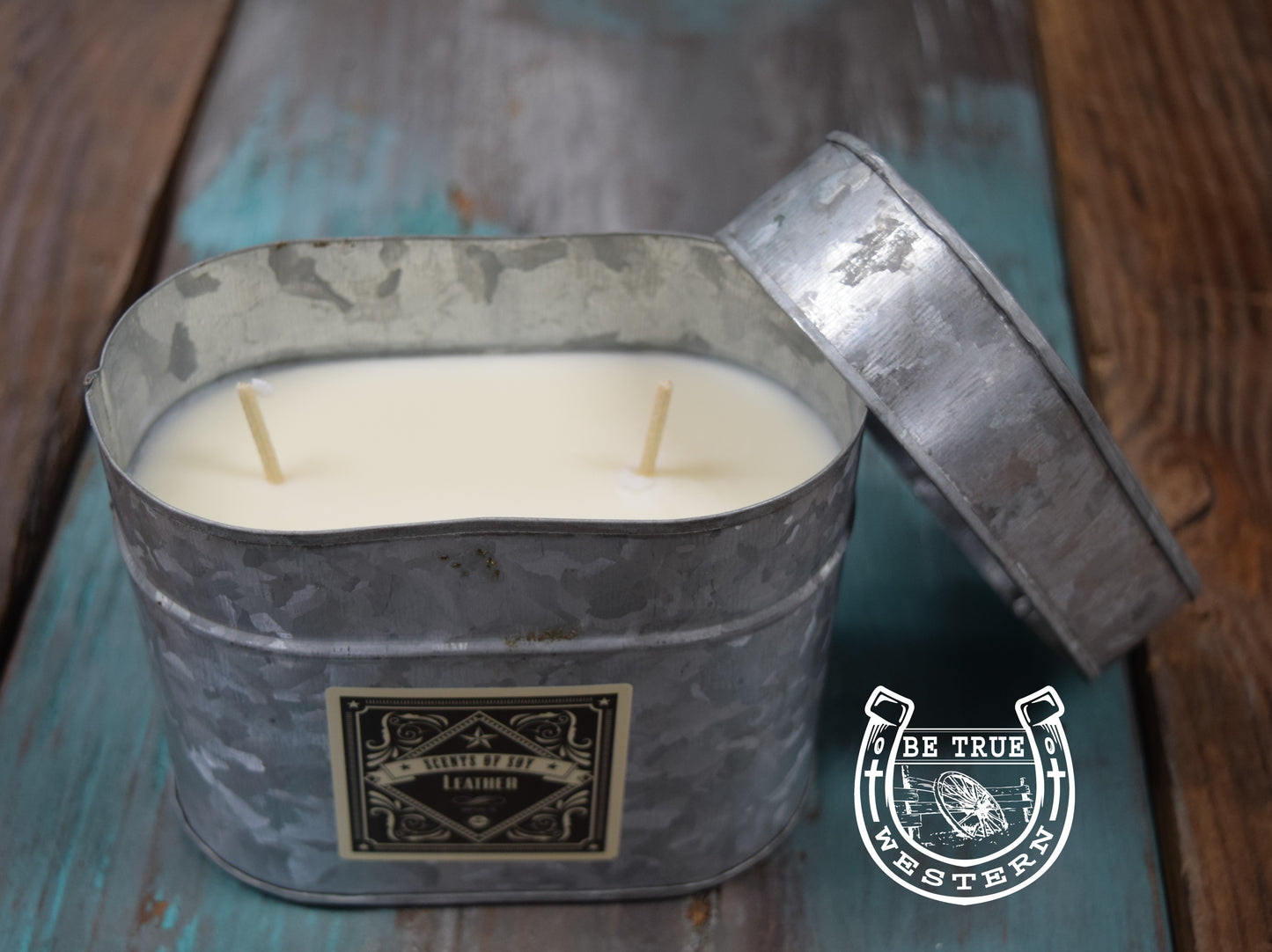 Rustic Tin Oval Soy Candle (Multiple Scents)