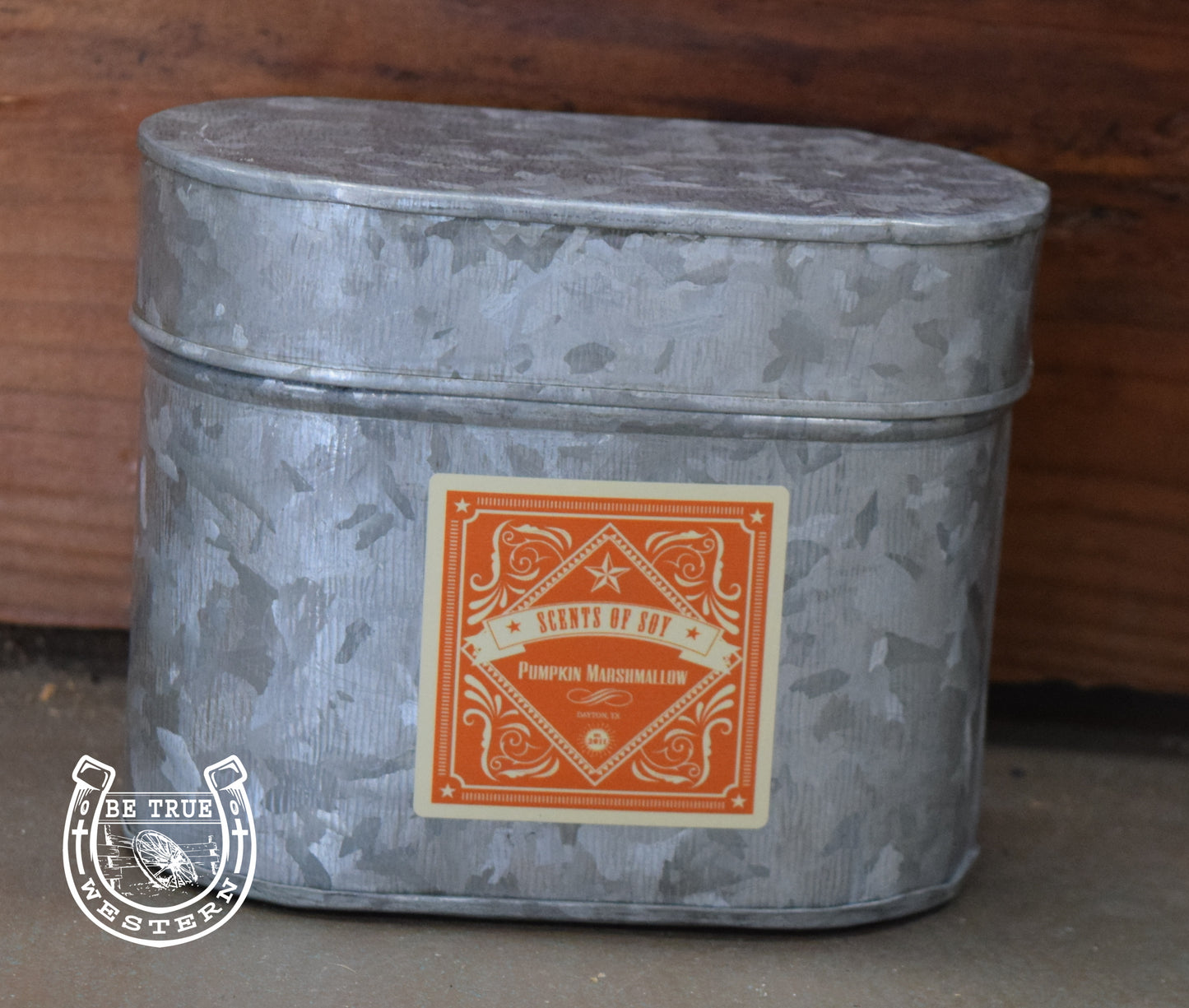 Rustic Tin Oval Soy Candle (Multiple Scents)