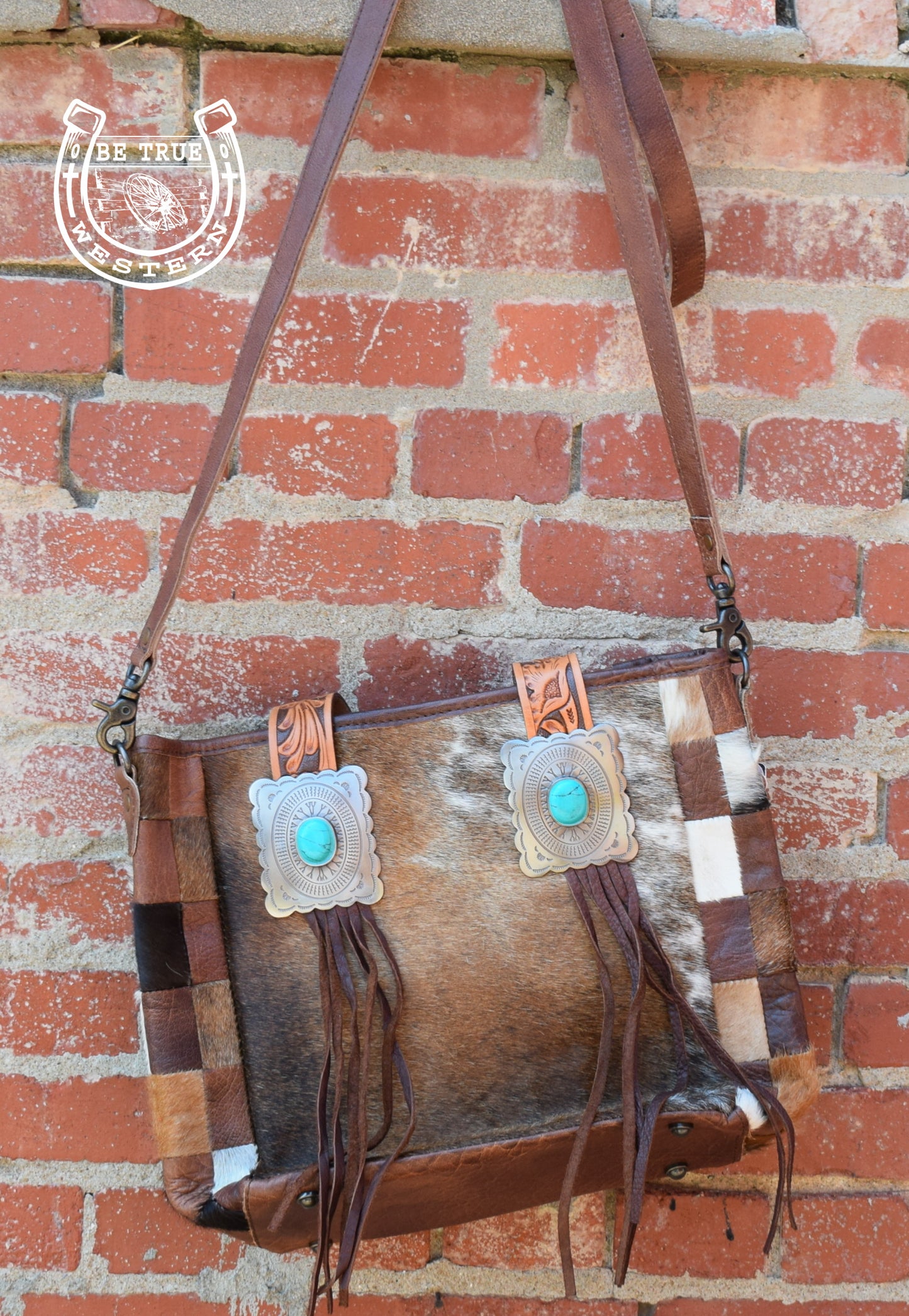 The Concealed Carry Hair on Hide Tote with Fringe