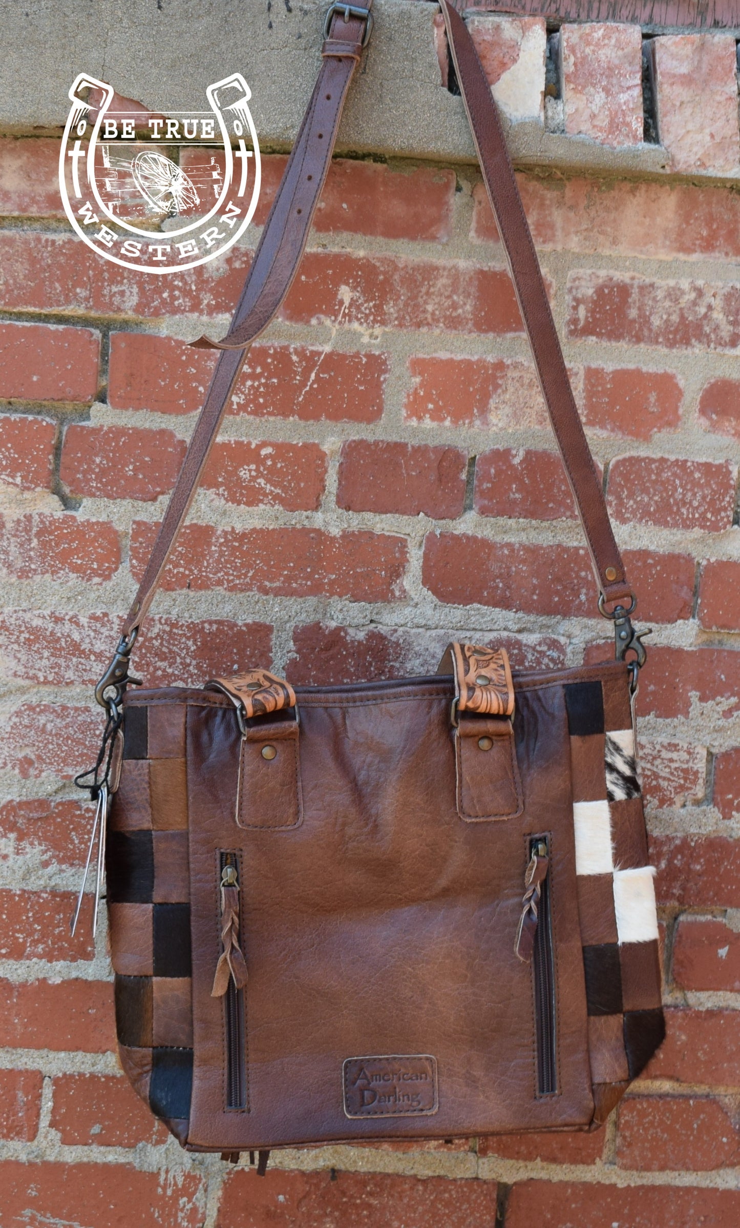 The Concealed Carry Hair on Hide Tote with Fringe