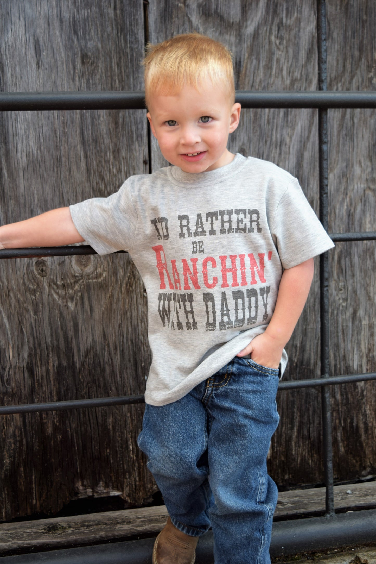 I'd Rather Be Ranchin' With Daddy Short Sleeve Tee
