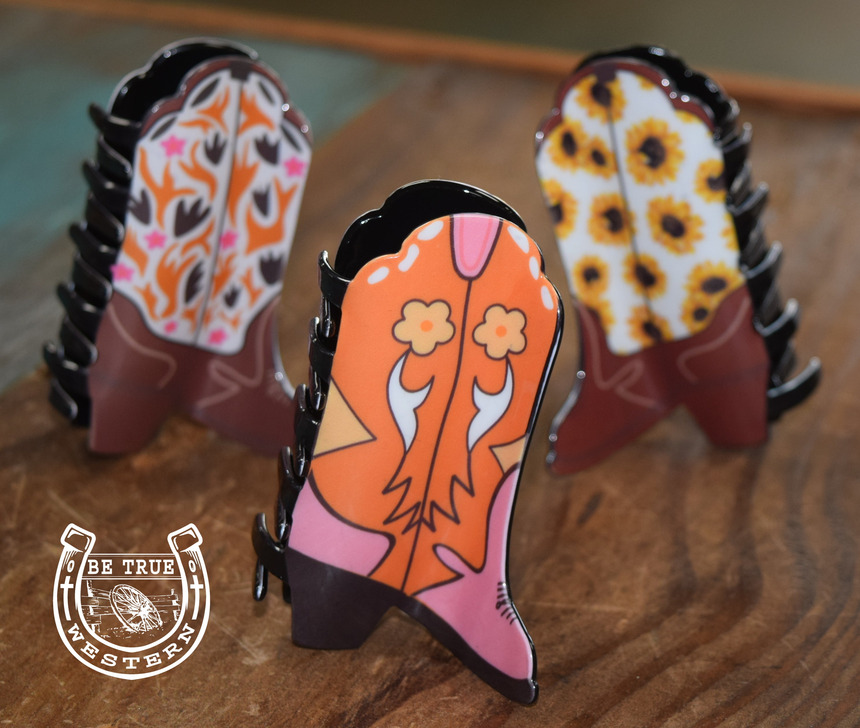 The Cowboy Boot Hair Claw – Be True Western & Boutique