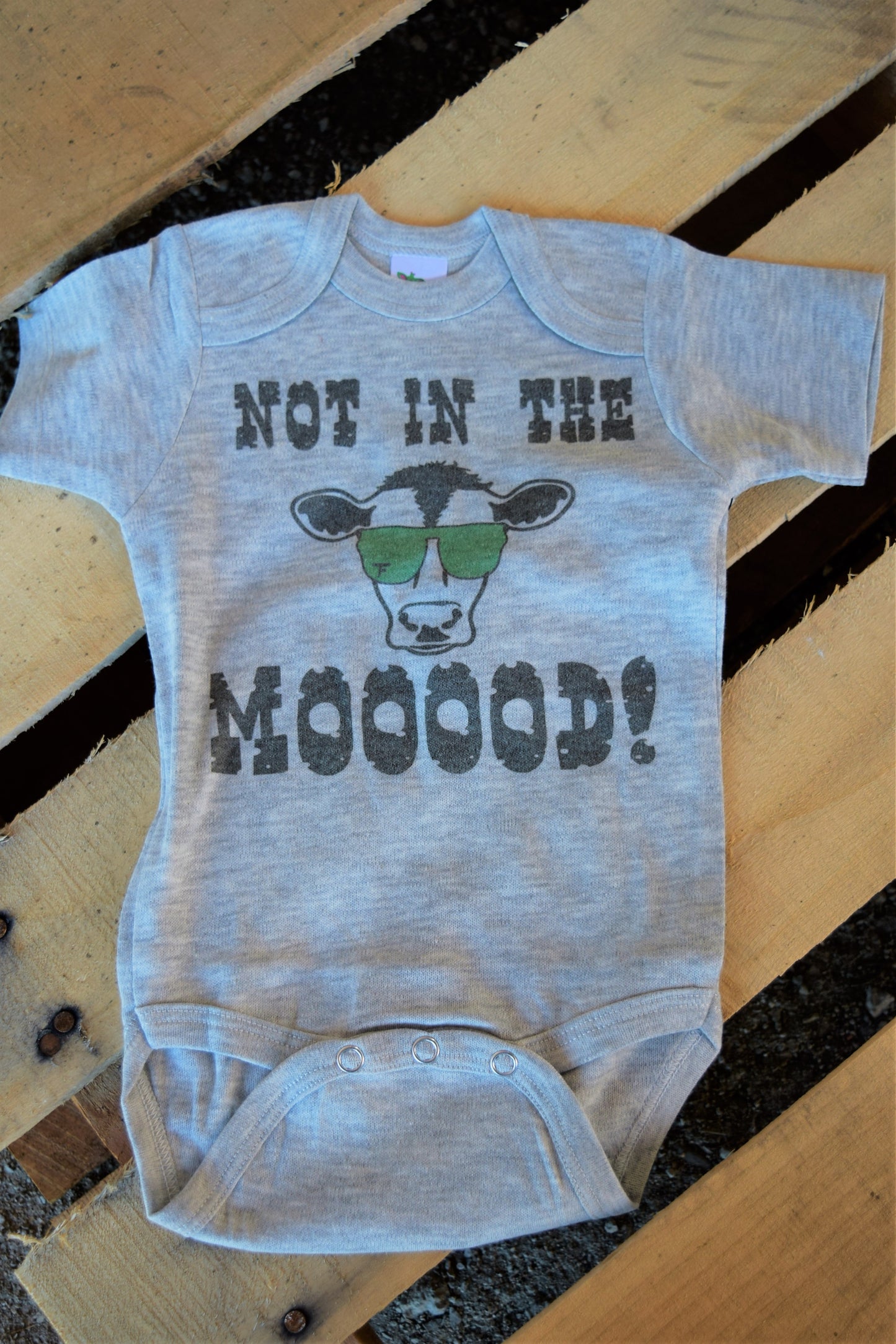 The Cool Cow Not In The Mood Onesie