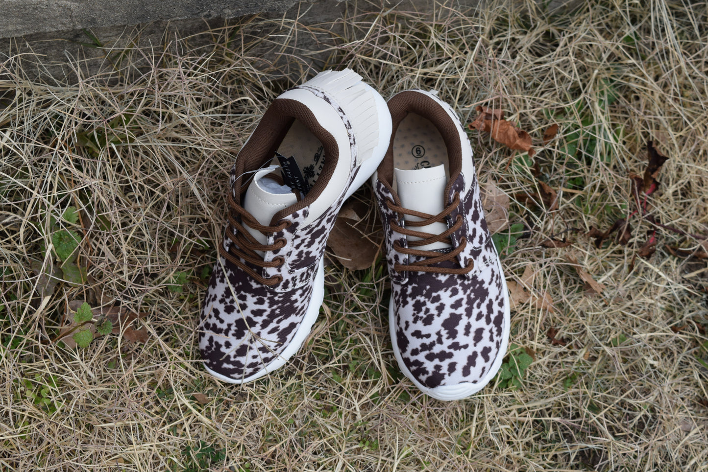 The County Line Cowprint Kicks