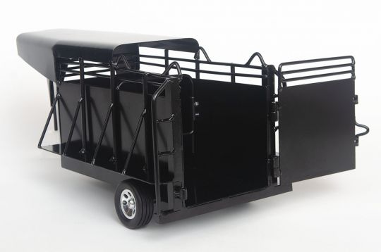 Gooseneck Half Top Trailer Black