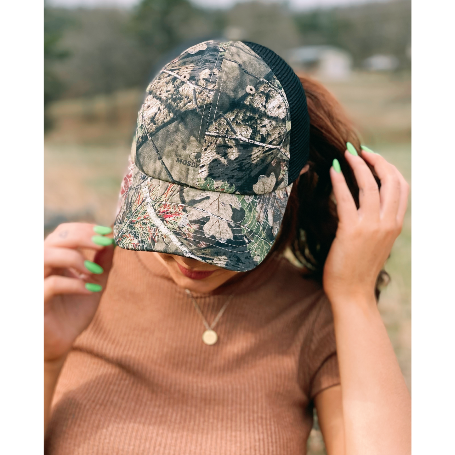 Mossy Oak Camouflage Mesh Back Ball Cap by CC