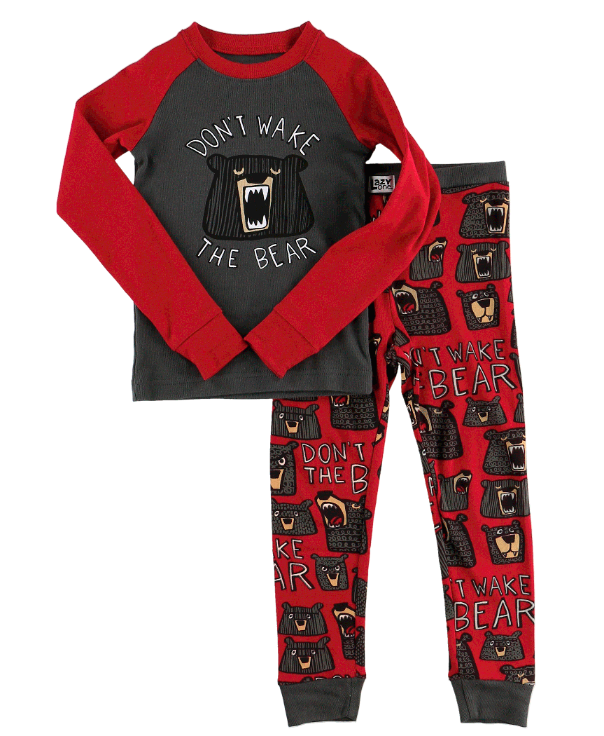 Don't Wake the Bear Kids Pajama Set