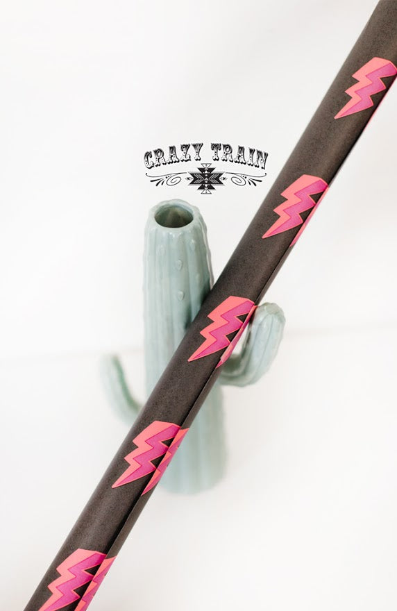 Crazy Train Pink Bolt Wrapping Paper