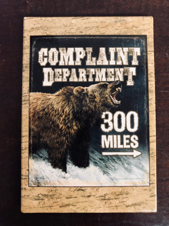 Leanin' Tree Complaint Department Magnet