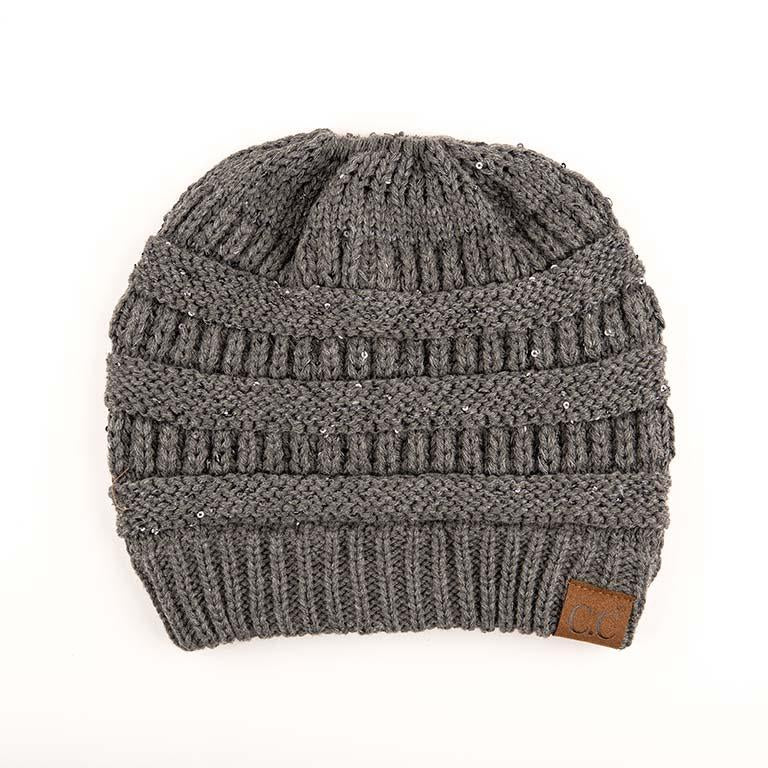 Beanie Tail CC Sequin Beanie- (MULTIPLE COLORS)