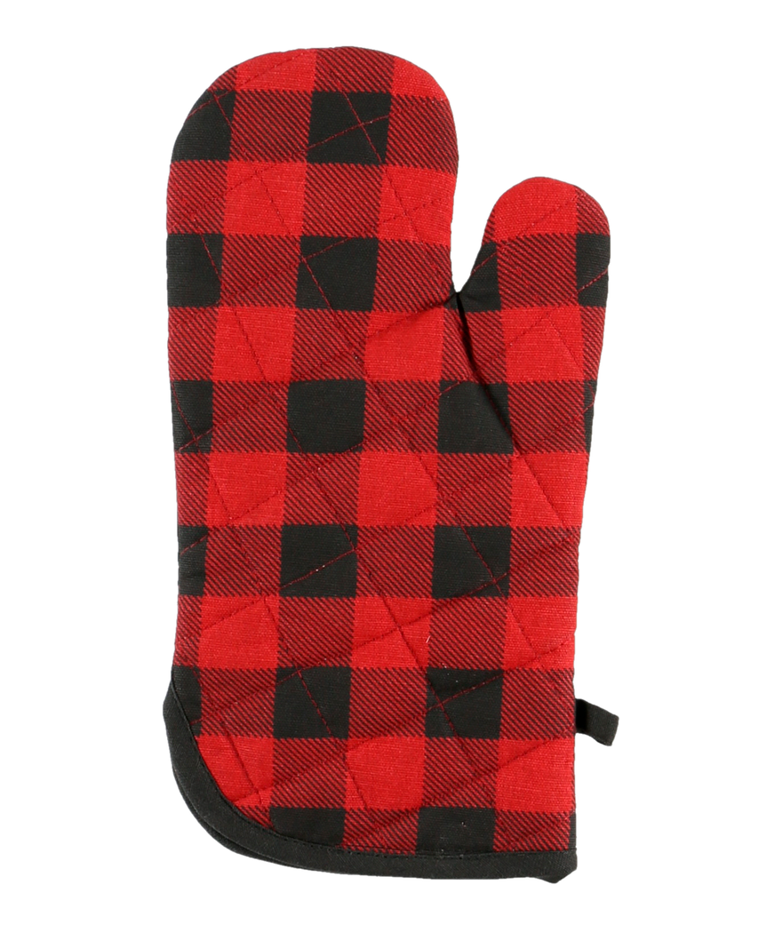 Red Plaid Oven Mitt by Lazy One