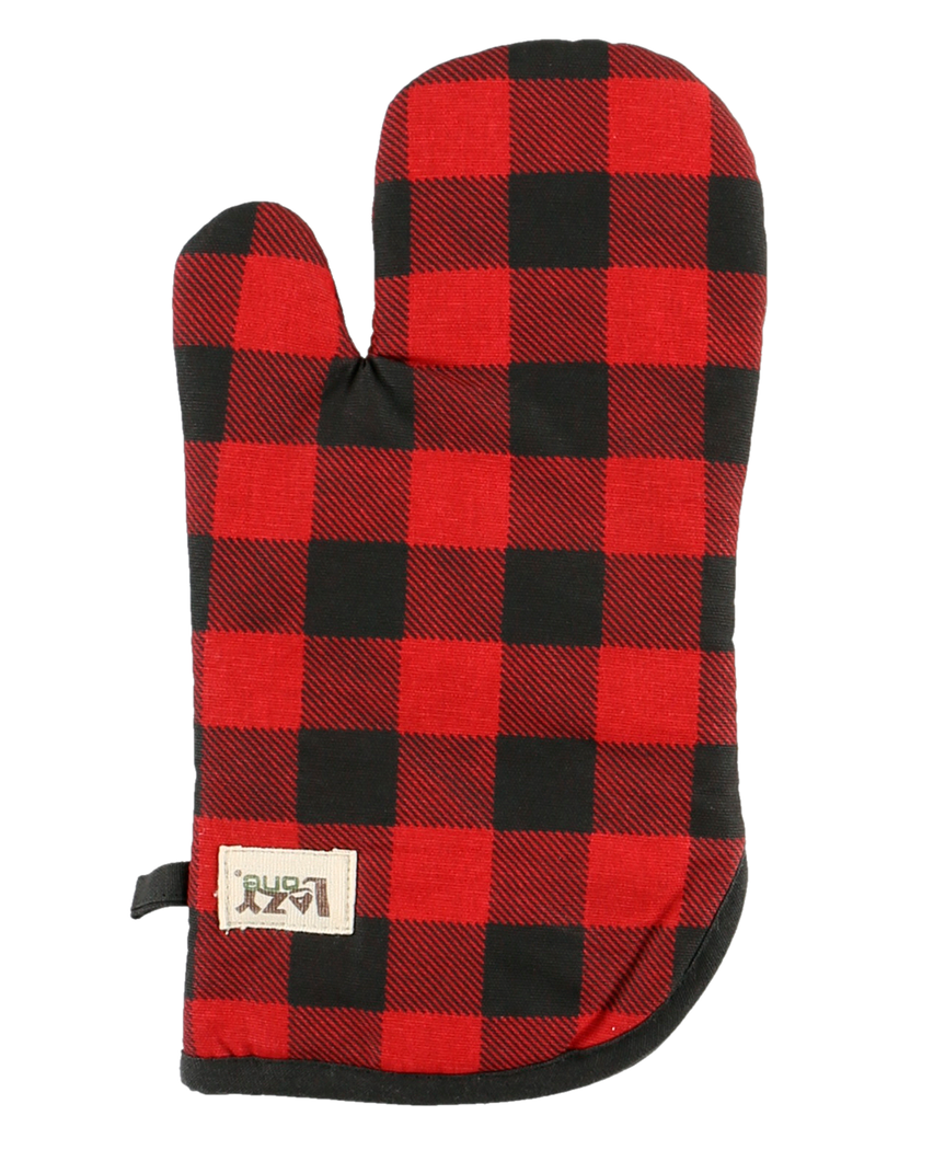 Red Plaid Oven Mitt by Lazy One