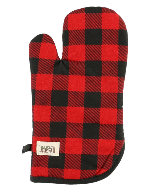 Red Plaid Oven Mitt by Lazy One