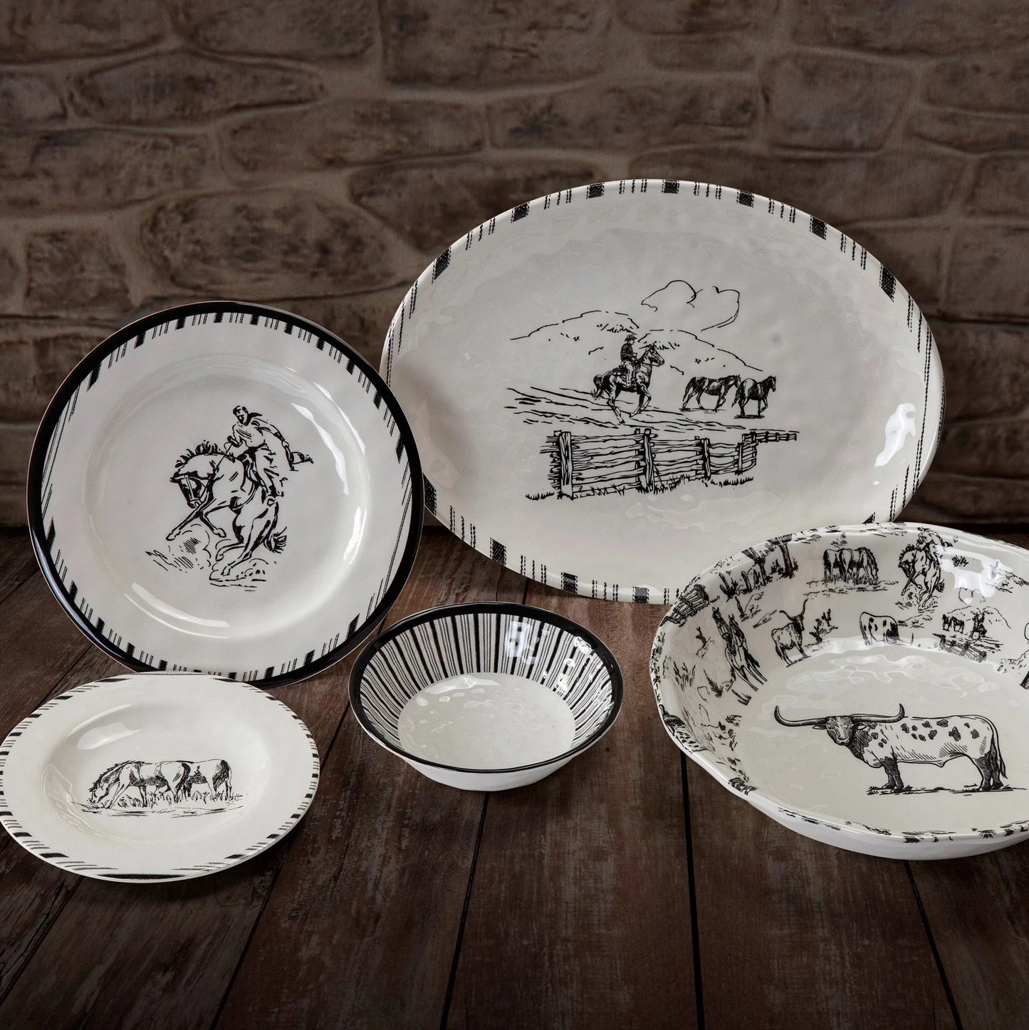 Ranch Life Melamine Dinnerware