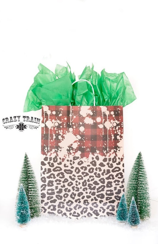 The Plaid and Leopard Gift Bag