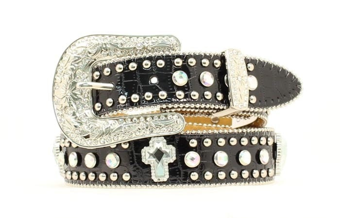 Nocona Children's Rhinestone and Crocodile Print Belt