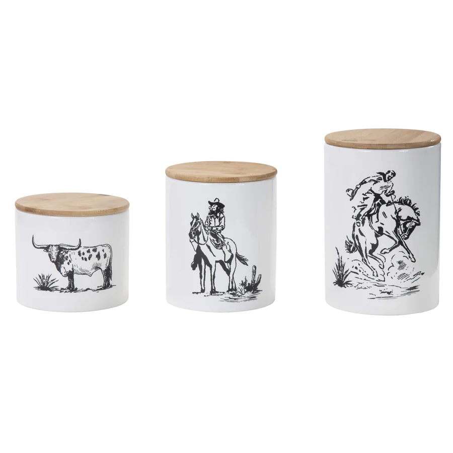 The Ranch Life Canister 3Pc Set