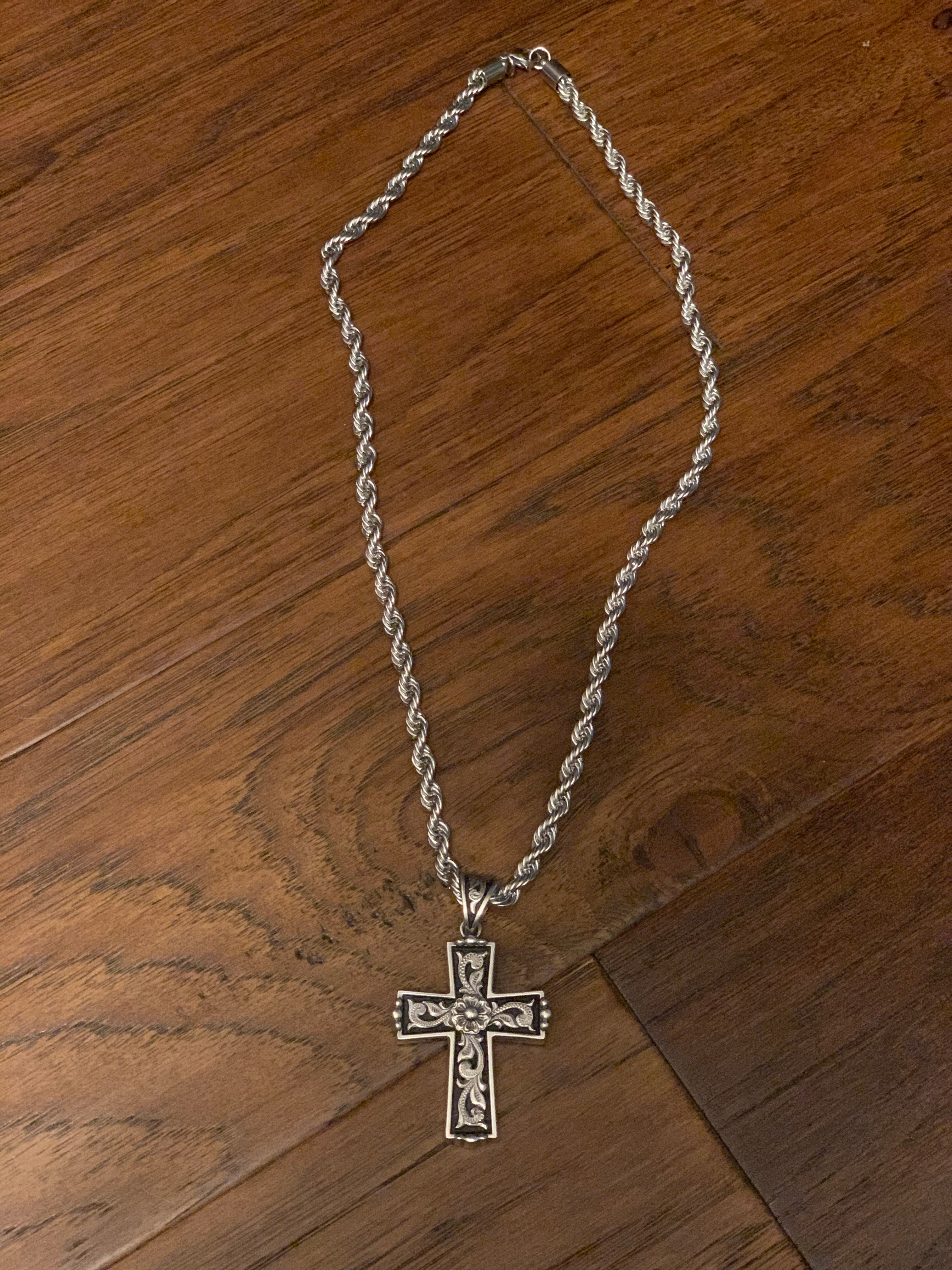 Mens western sale cross necklace