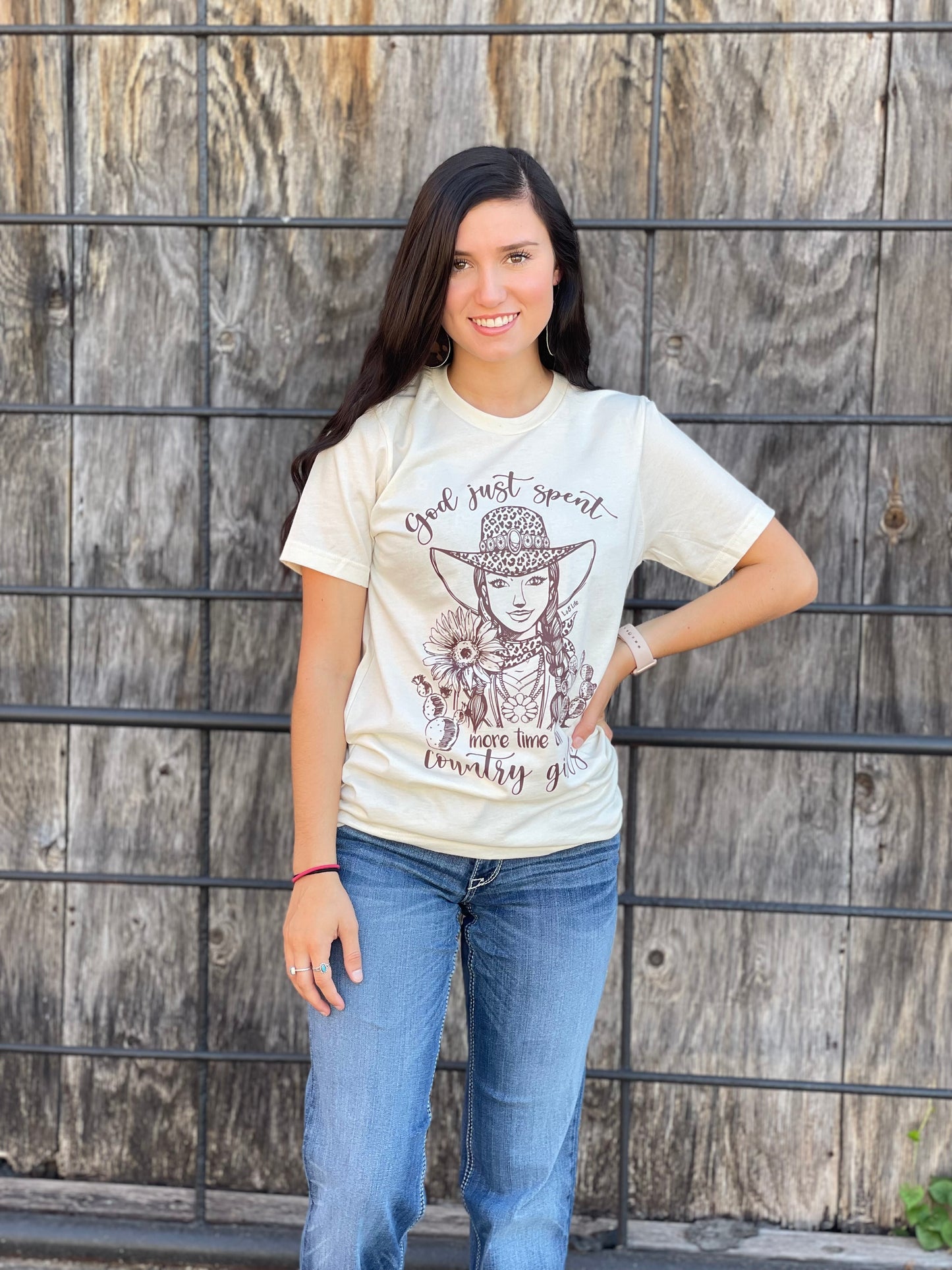 God just spent more time on Country Girls Graphic Tee