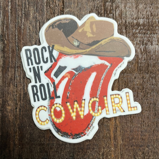 Rock 'n' Roll Cowgirl Sticker